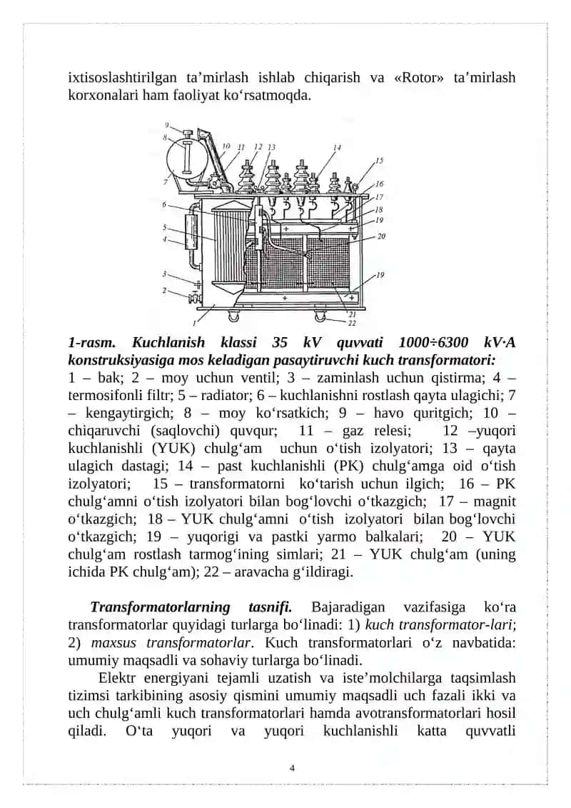 Elеktr mashinalari transformatorlar qismi bo‘yicha dasturlash loyihasi 4