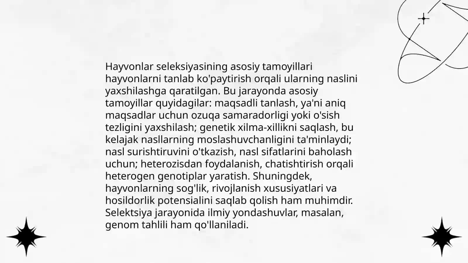 Oʻsimliklar va hayvonlar seleksiyasi 4
