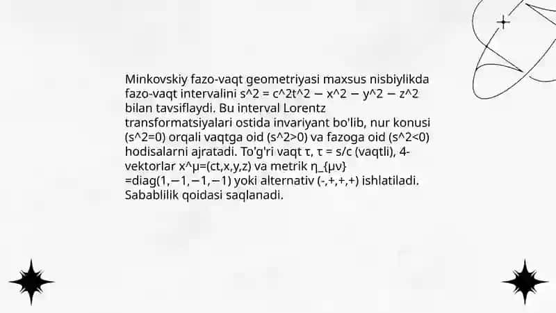Evklid geometriyasi va klassik mexanikadagi fazoviy modellashtirish 4