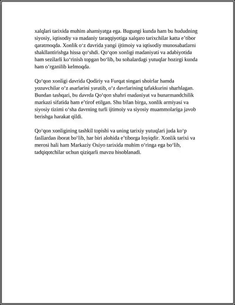 OʼZB TARIXDAN QOQON TARIXI XAQIDA MALUMOT 4