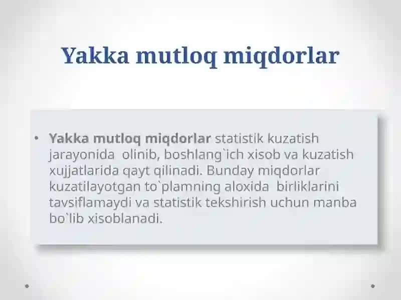 Mutloq va Nisbiy miqdorlar 4
