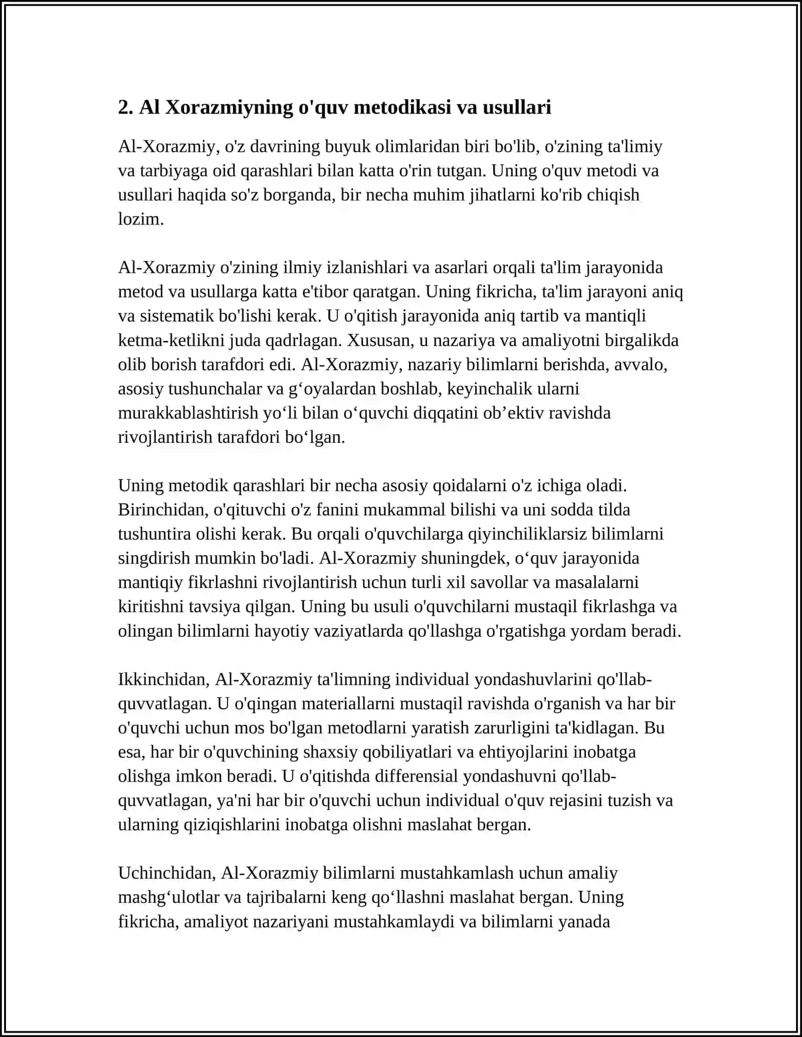 AL XORAZMIYNING TA’LIM TARBIYA FAN VA INNOVATSIYA VAZIRLIGI 4