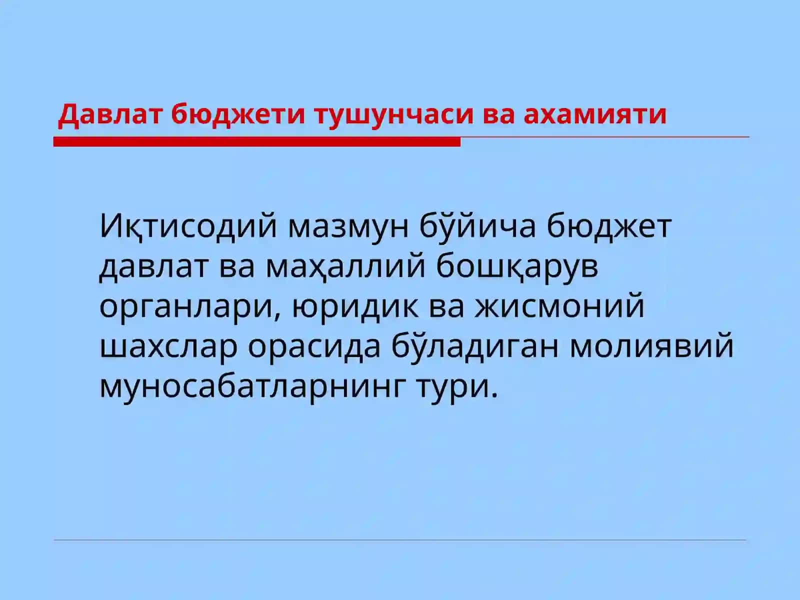 Бюджет жараёни ташкилоти 4