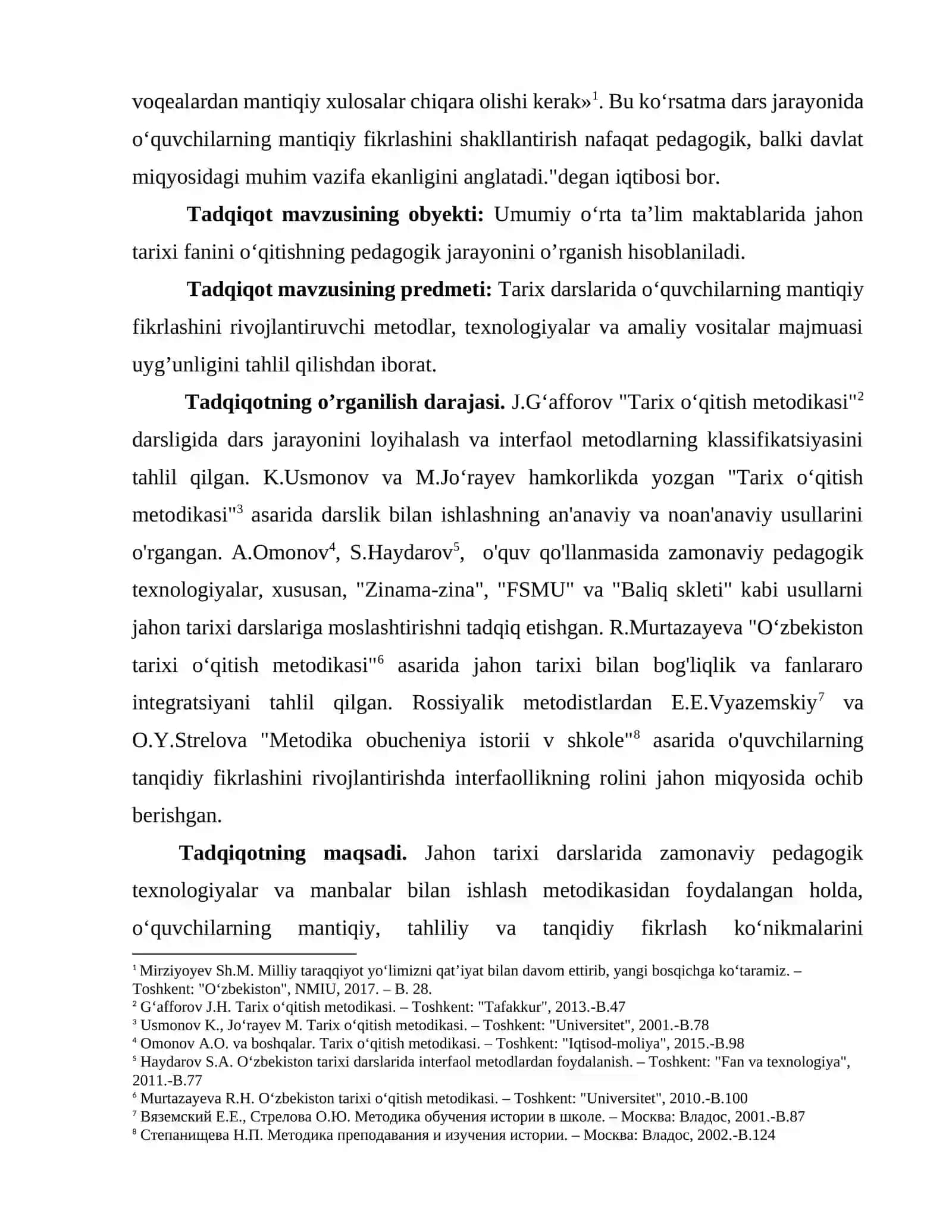 Jahon tarixi darsligida interfaol metodlardan foydalanish 4