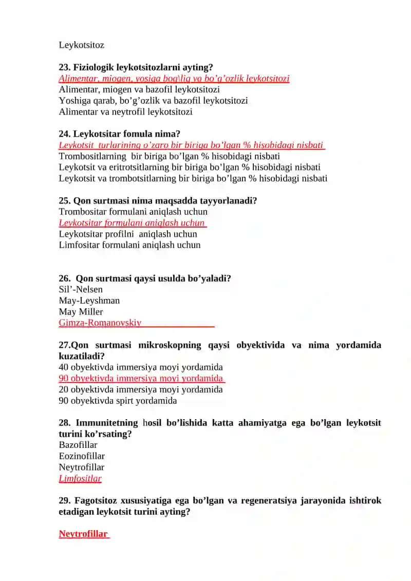 Hayvonlar fiziologiyasi 4