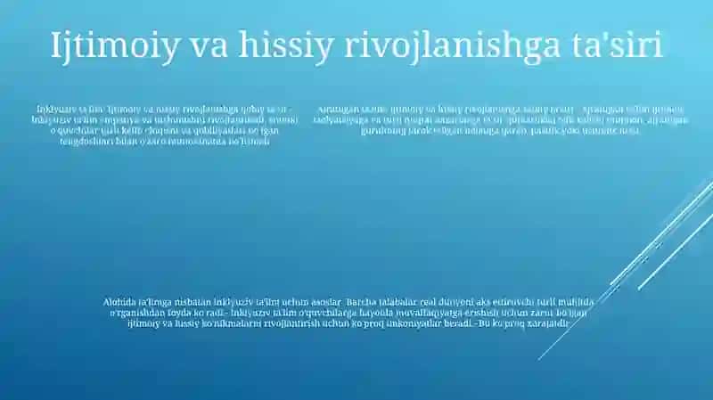 Inklyuziv Birgalikda OʻQitish:Ularning Asosiy Farqlarini Asoslash 4