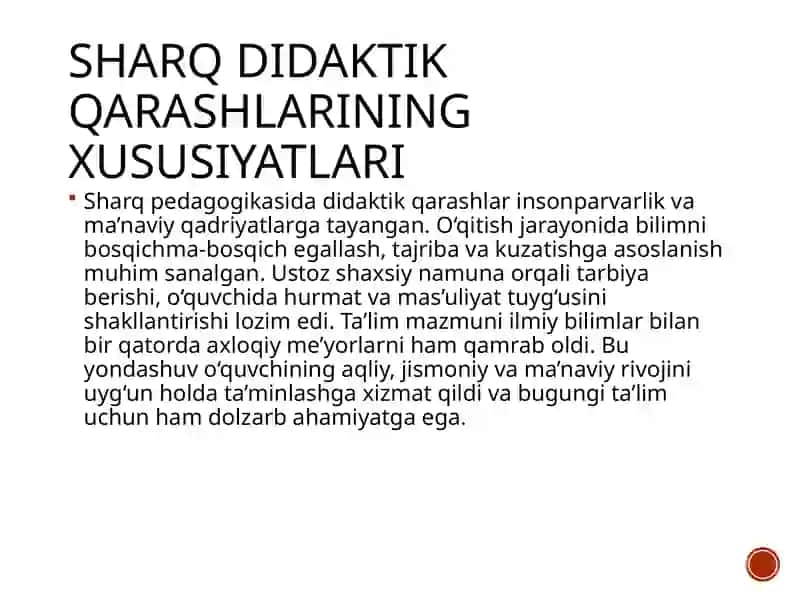 Mustaqil ta'lim topshiriqlari haqida taqdimot 4
