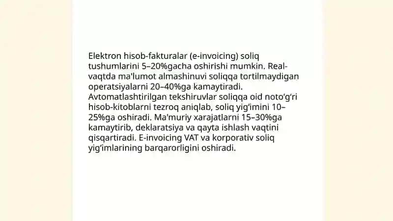 Raqamlashtirishning soliq tushumlariga ta’siri 4