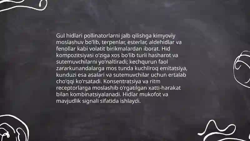 Oʻsimliklarda chetdan changlanishga bolgan moslanishlar 4