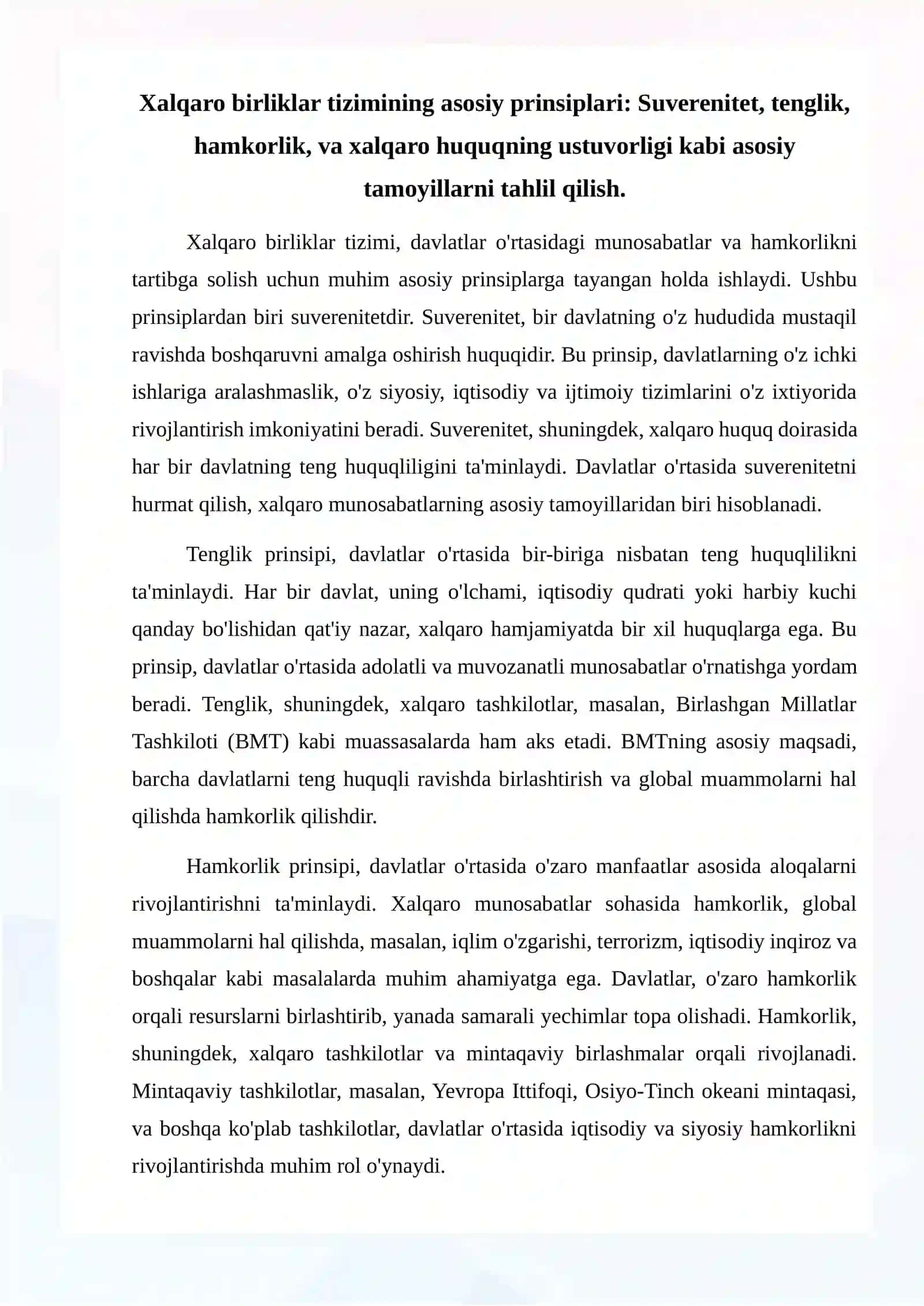Xalqaro birliklar tizimi va uni tuzishning asosiy prinsiplari 4