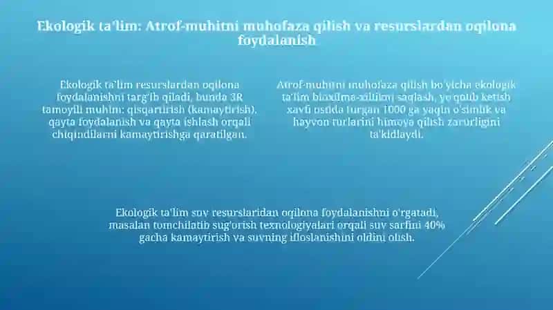 Iqtisodiy, Ekologik va Fuqarolik Ta'limi 4