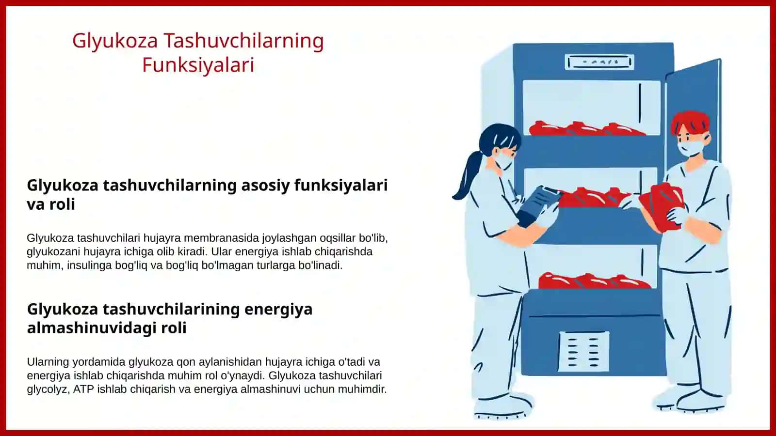 Glyukoza tashuvchilarning tuzilishi, spesifikligi klinik ahamiyati 4