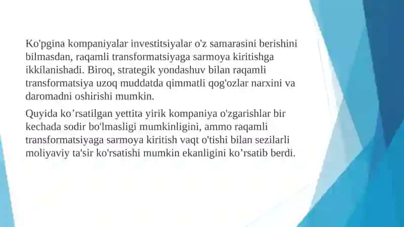 Raqamli transformatsiya amaliyoti 4