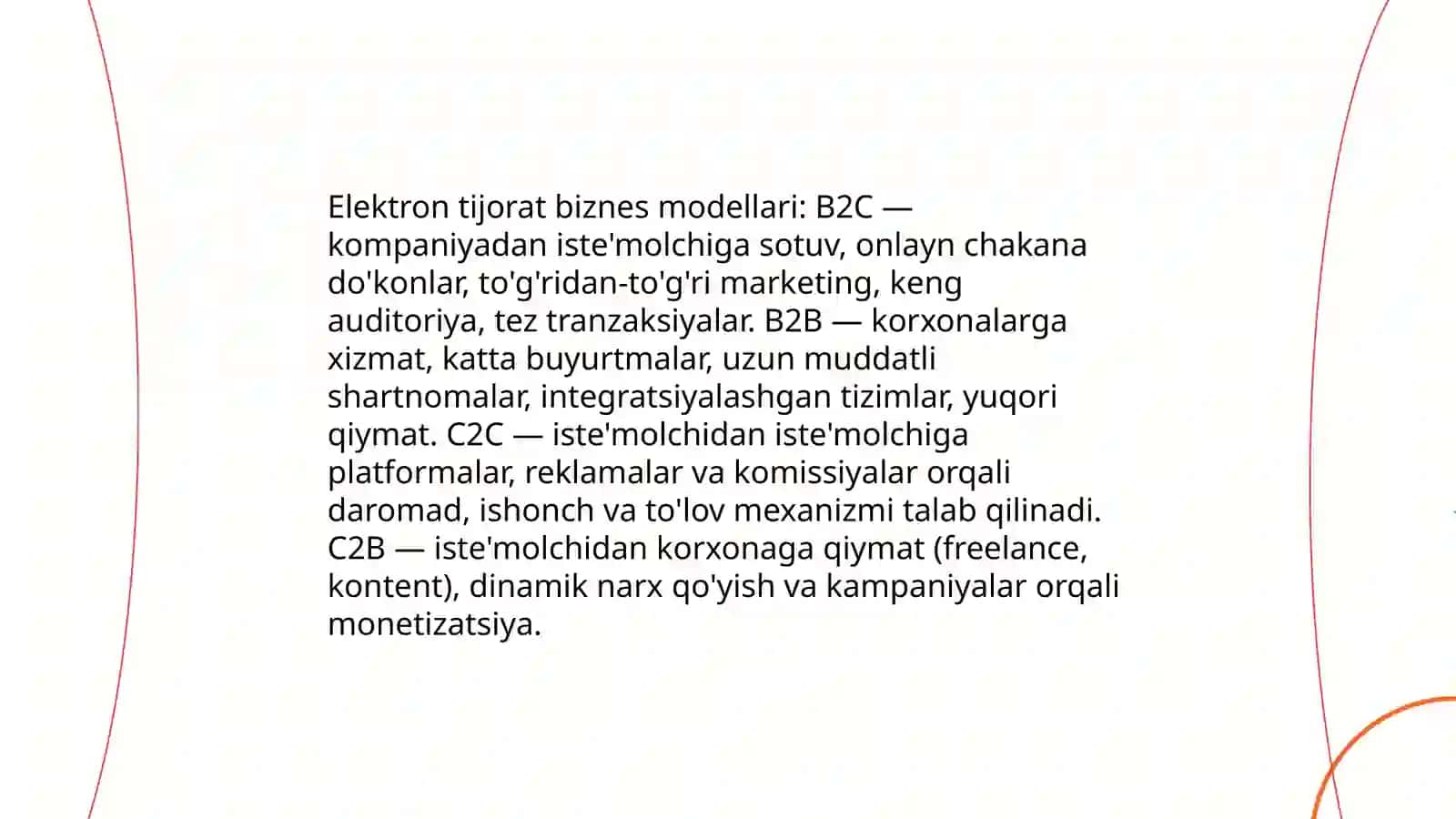 Elektron tijorat biznesini tushunish va tahlil qilish 4