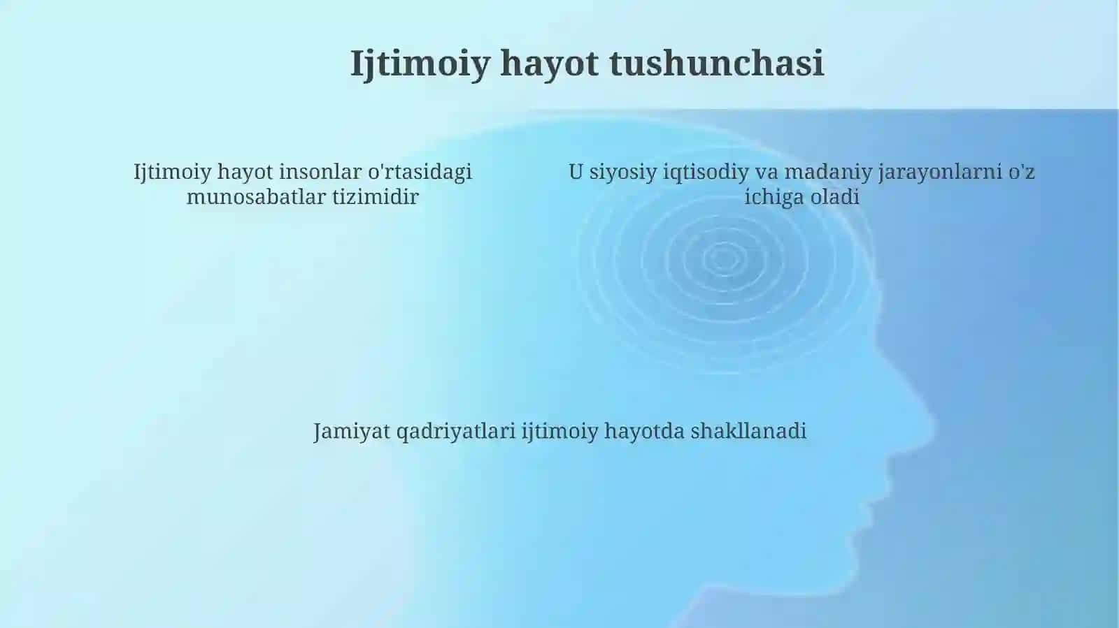 Ijtimoiy hayot 4