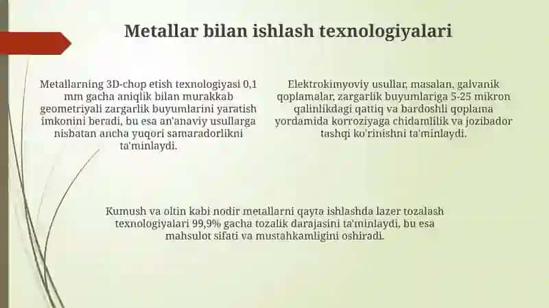 Zargarlik buyumlari va kumush buyumlar 4