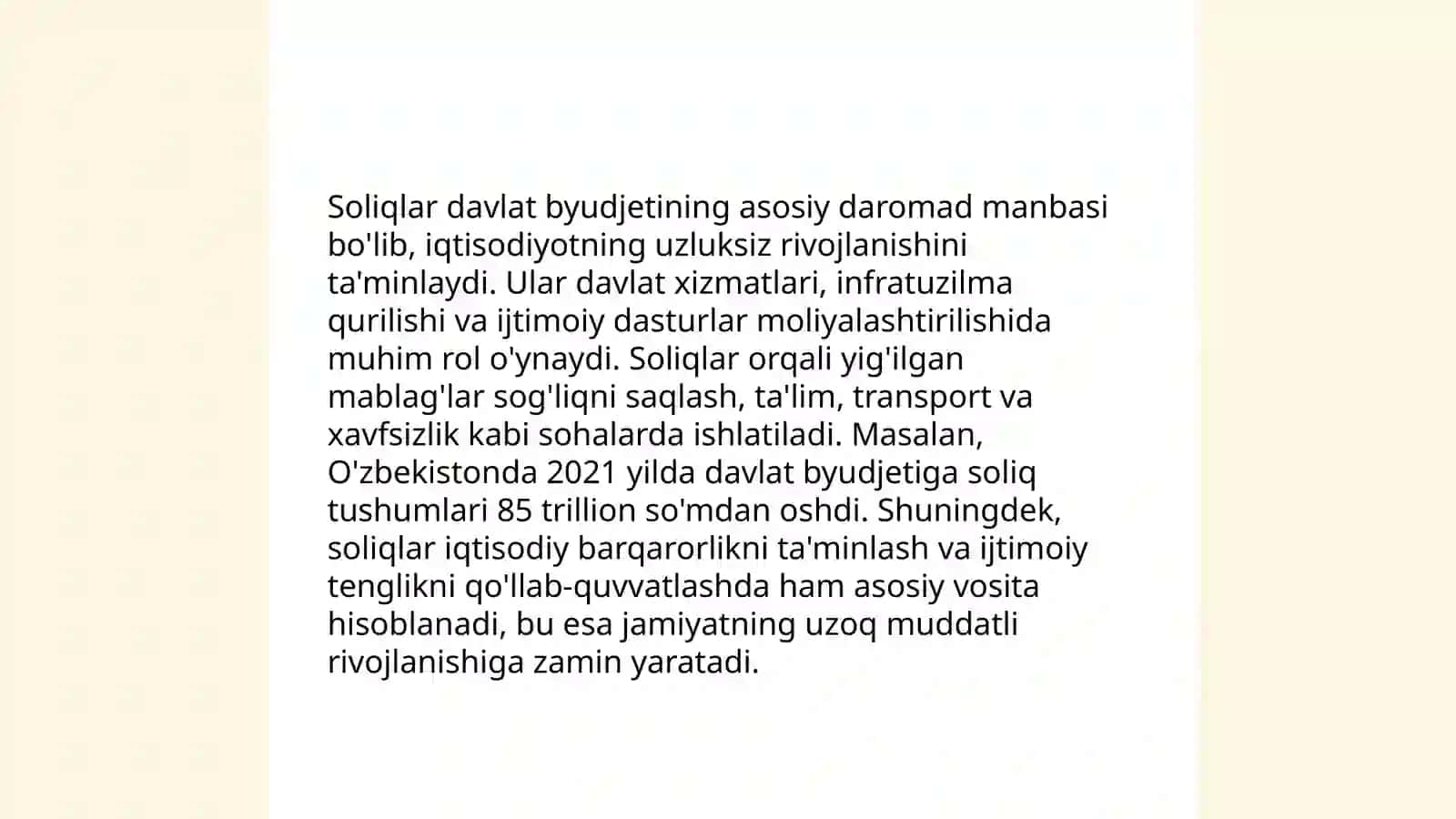 Soliqlar, ularning vazifalari va turlari 4