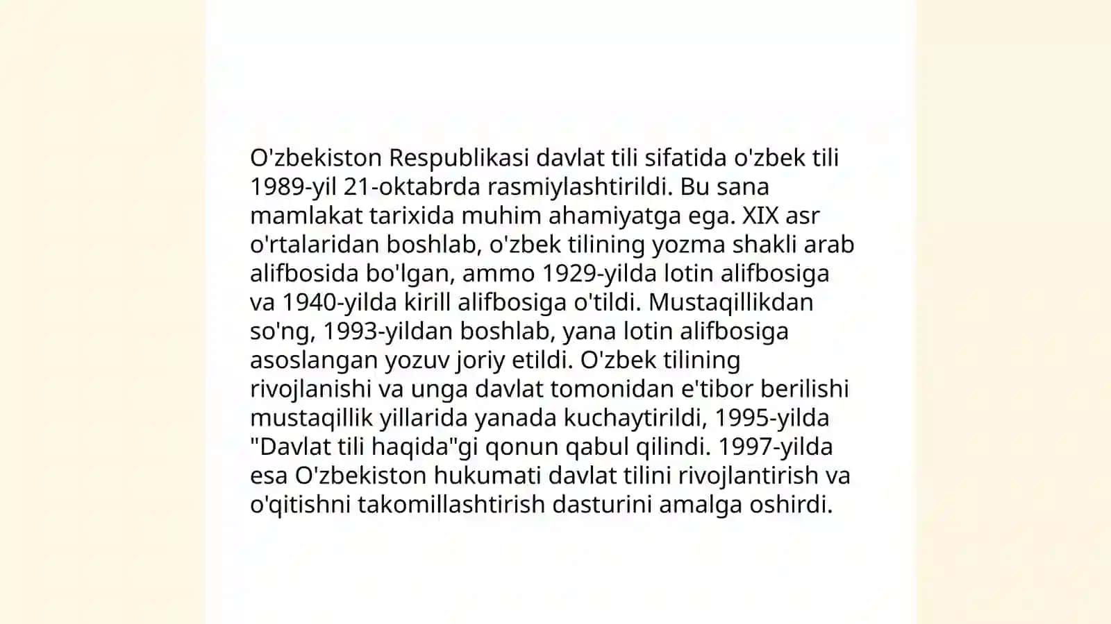 Davlat tili haqida qonun va uninga ijrosi: muammo va yechimlari 4