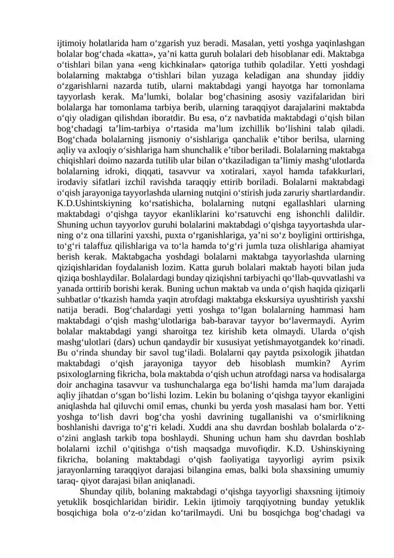 Maktabgacha yosh davrida psixik rivojlanish xususiyatlari 4