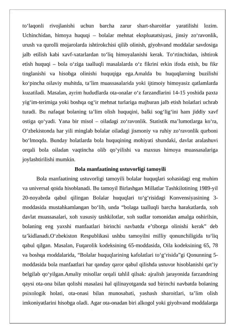 Bolalar huquqini ta’minlash bo‘yicha milliy qonunchilik 4