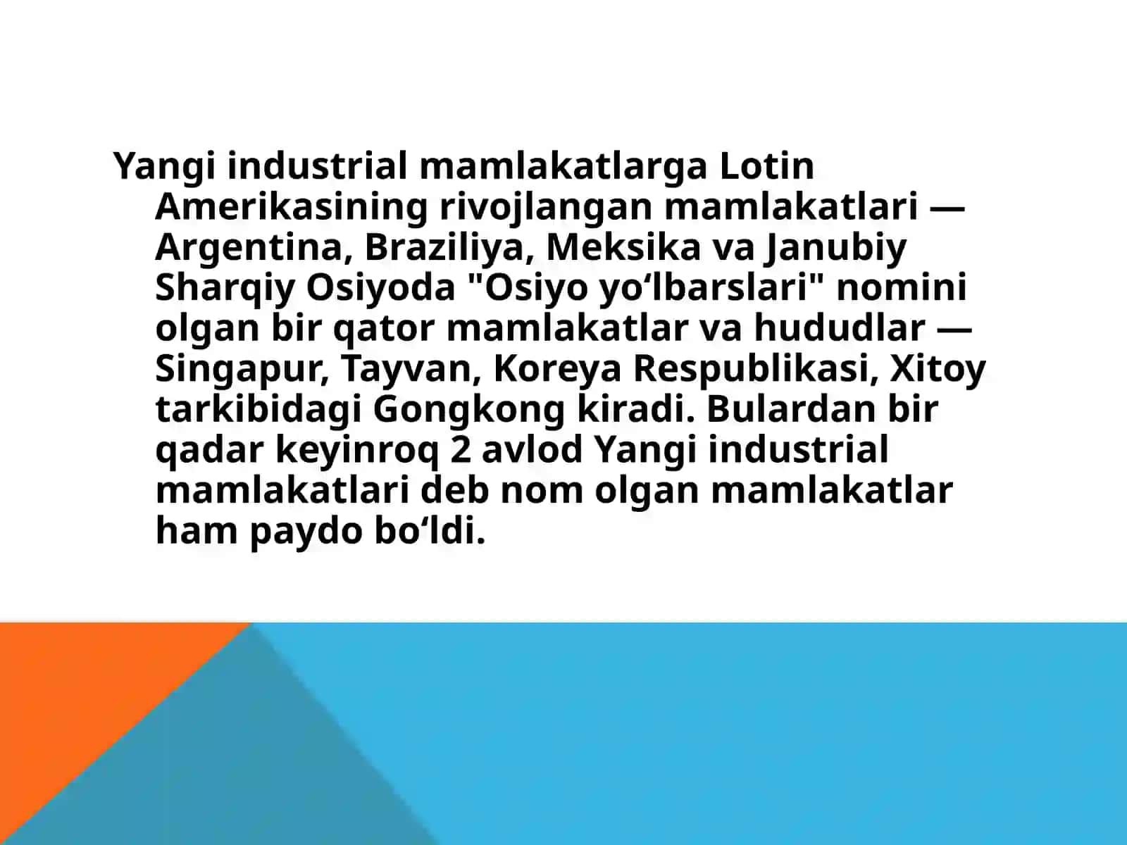 Yangi industrial mamlakatlari iqtisodiyoti 4