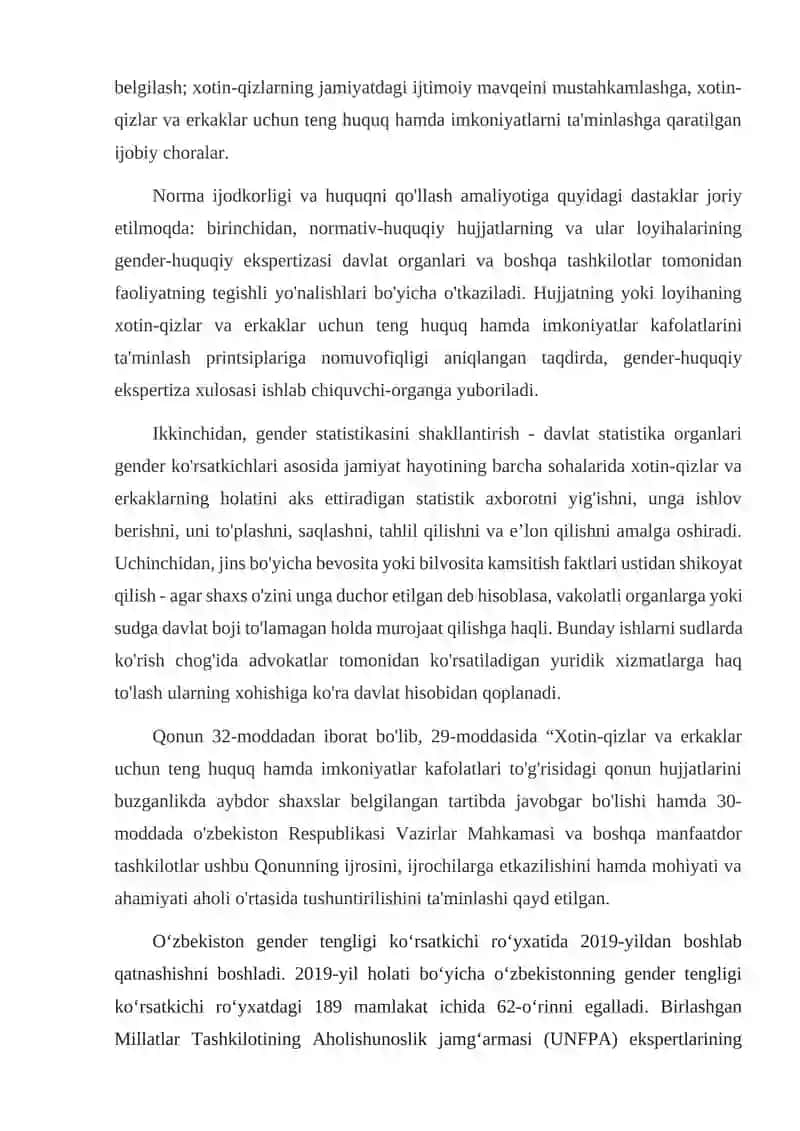 Gender tengligi 4