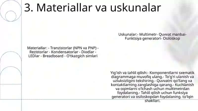 Tranzistorli Kalit Sxemasini Yigish Va Uni Ôrganish 4