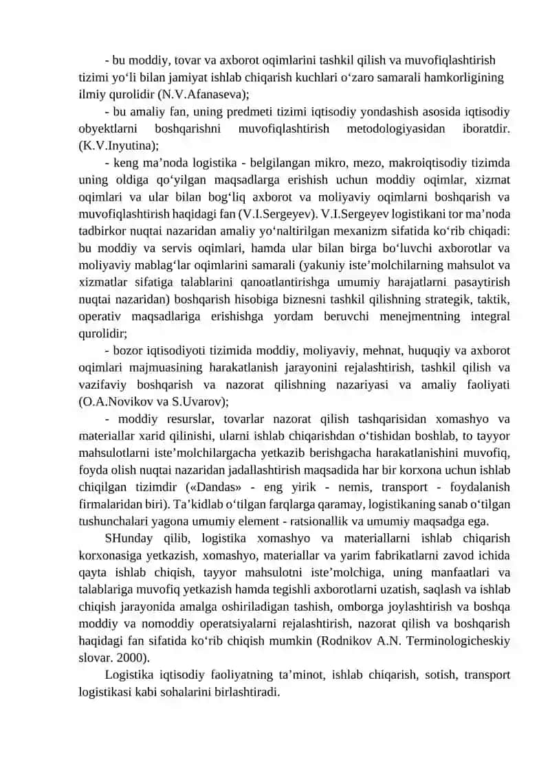 Logistika faniga kirish 4
