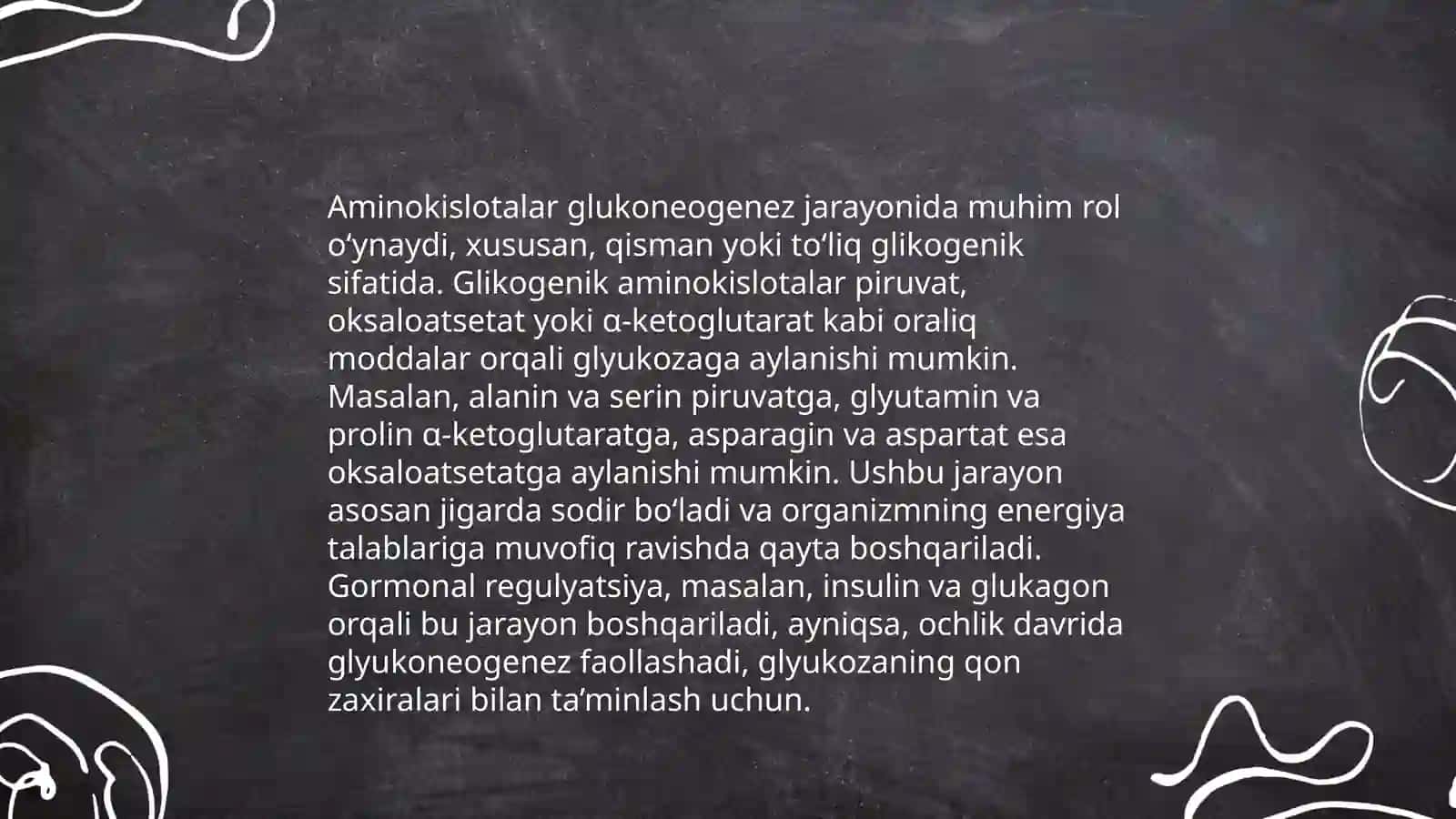 Uglevodlar,yog'lar va aminokislotalar almashinuvi o'rtasidagi bog'liqlik 4