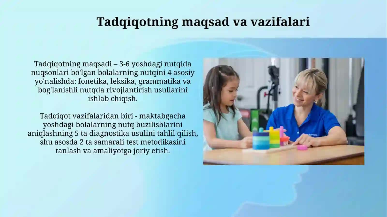 Maktabgacha yoshdagi nutq kamchiligiga ega bolalarda nutq o‘s ← tirish bo‘yicha ishlar 4