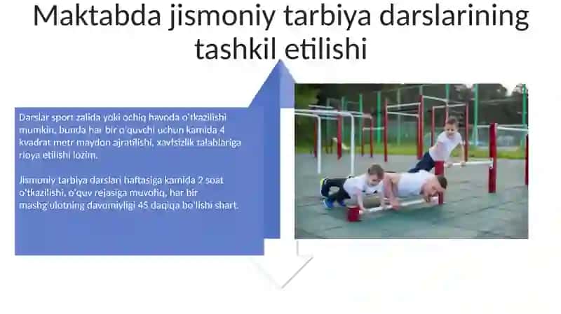 Maktab o'quvchilarining jismoniy tarbiyasi 4
