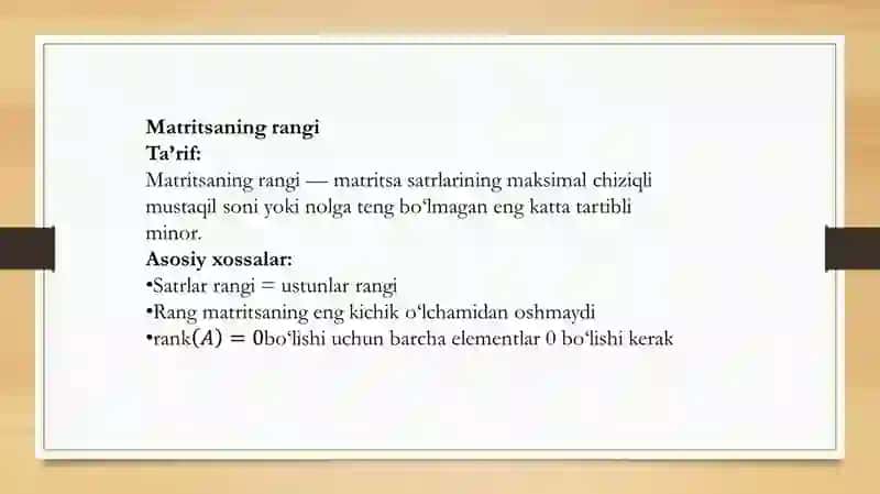 matritsa rangi 4