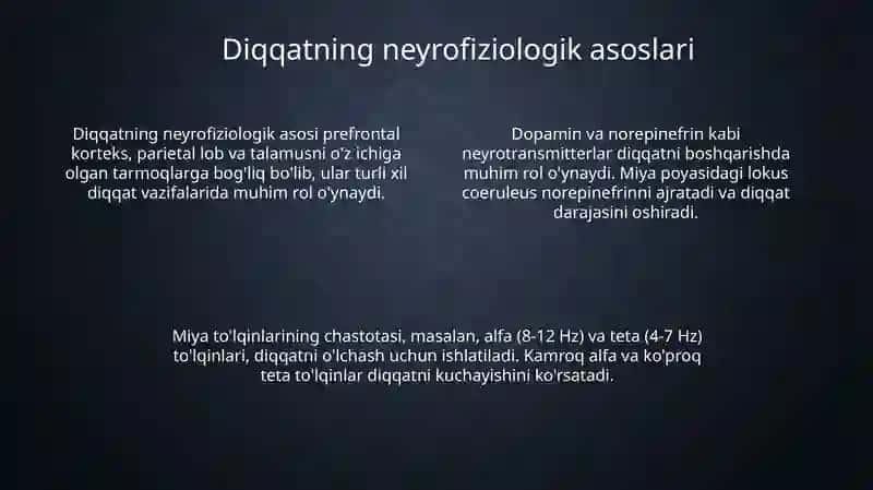 "Diqqat " haqida tushuncha va uning nerv-fizologik asoslari 4