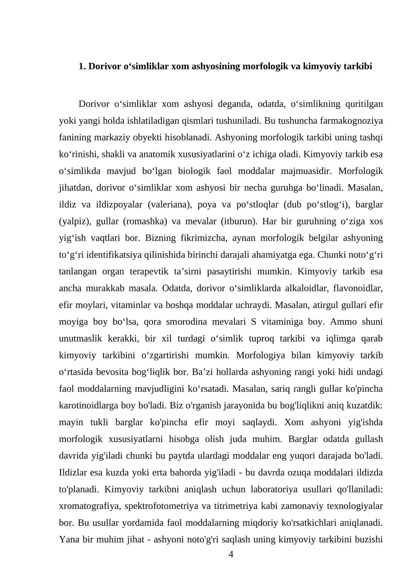 Dorivor o‘simliklar xom ashyosini tayyorlash asoslari 4