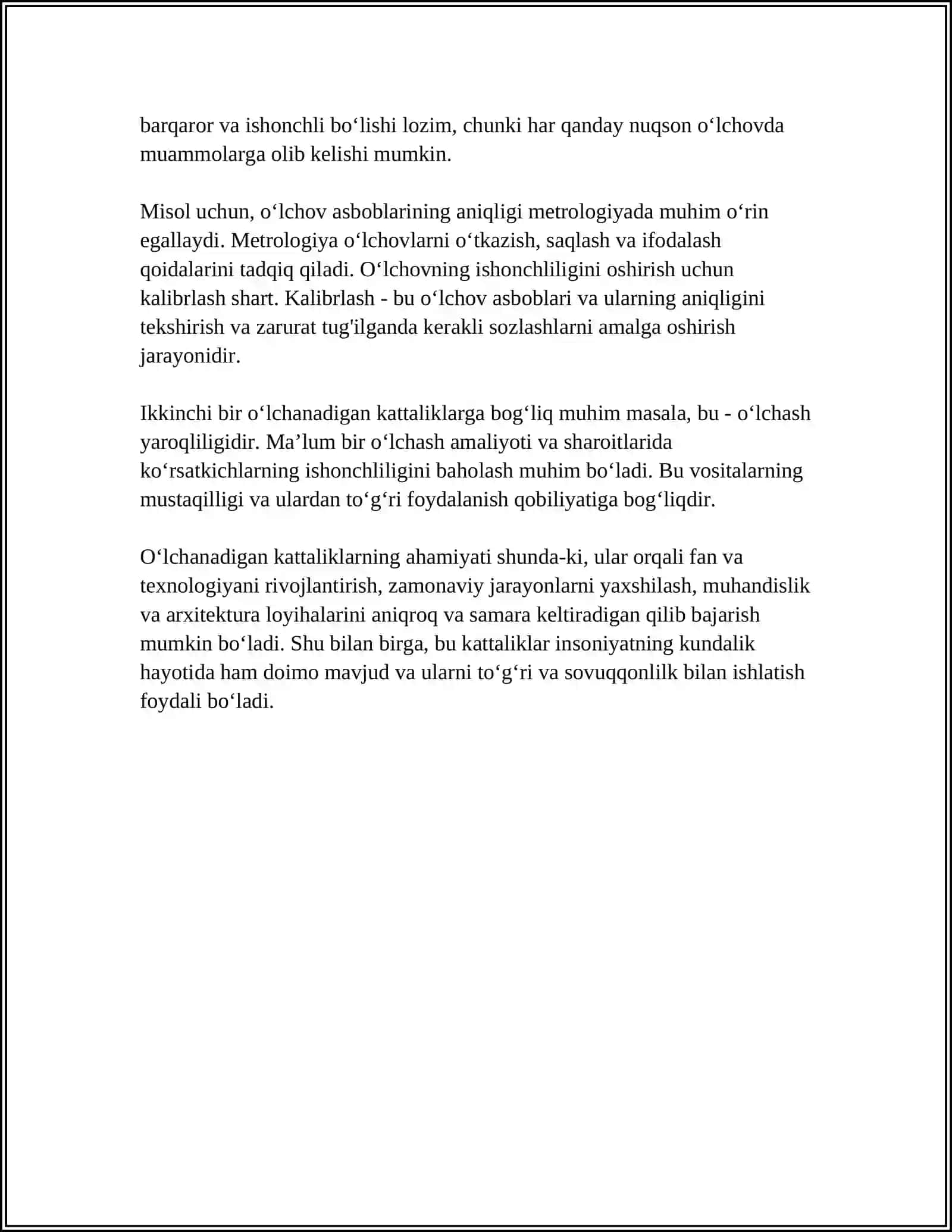 O'LCHANADIGAN KATTALIKLARNING SHKALASI VA ULARNING TURLARI 4