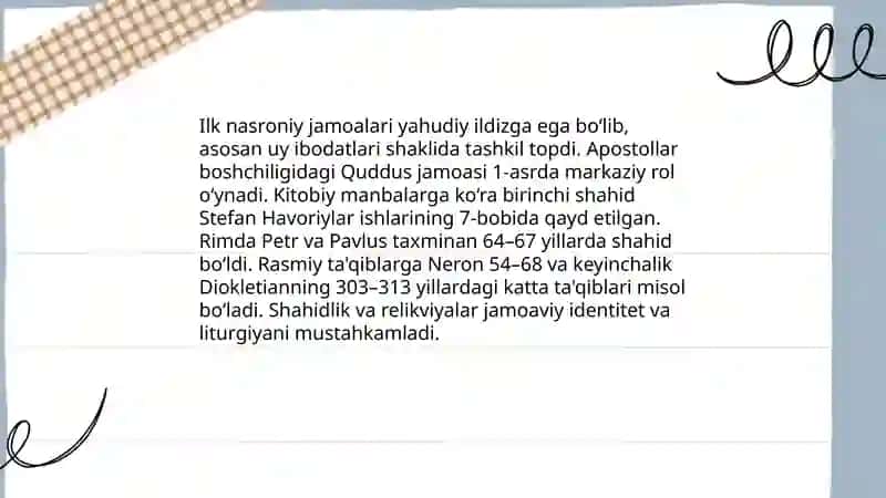 Xristianlik tatixi va ta'limoti 4