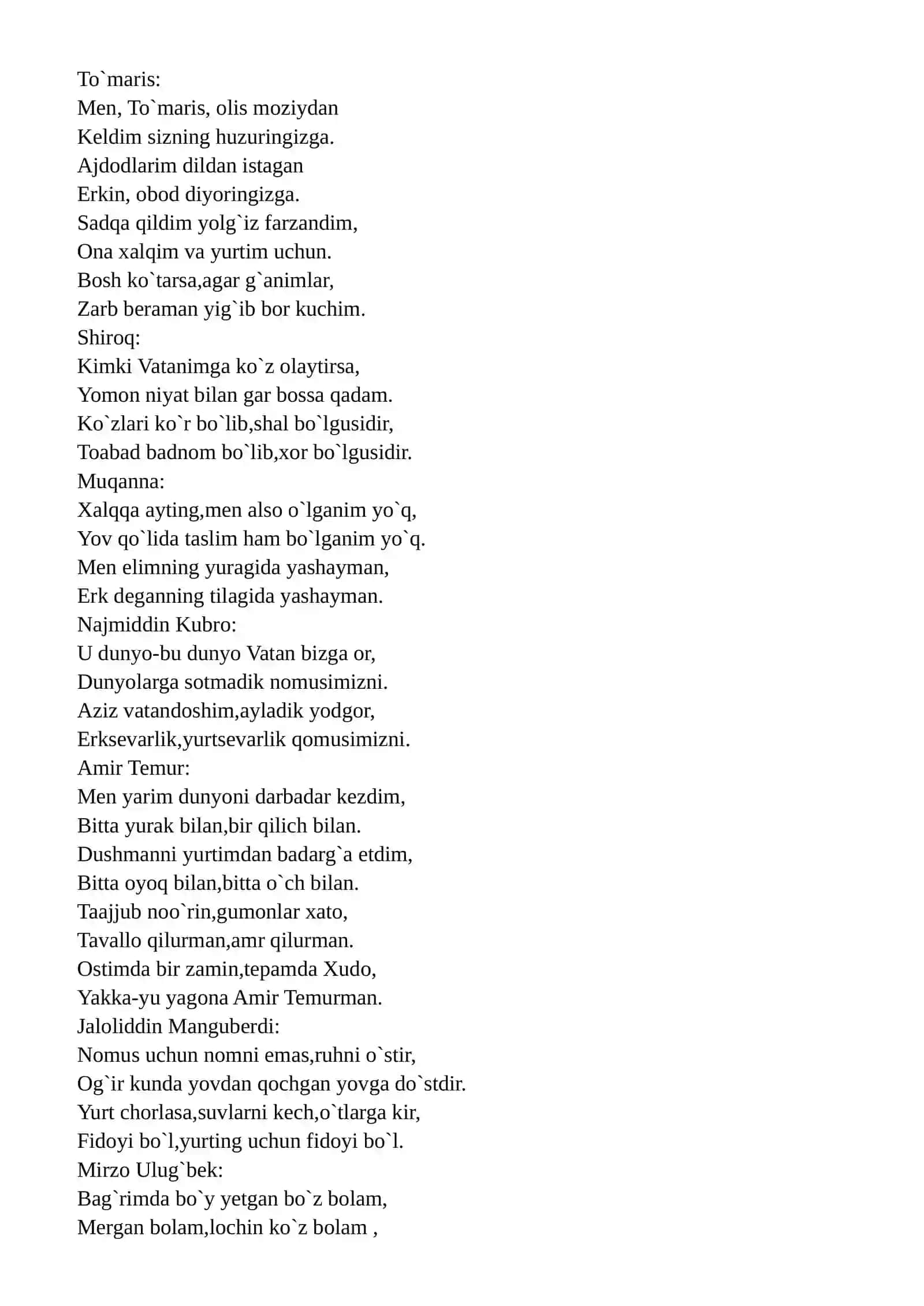 1-Sentyabr mustaqillik tadbir ssenariysi 4