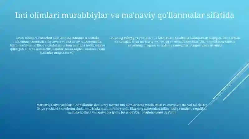 Yuksak Manaviyatli Yoshlarni Tayyorlashda O’Rta Osiya Allomlarining Imiy Merosi 4