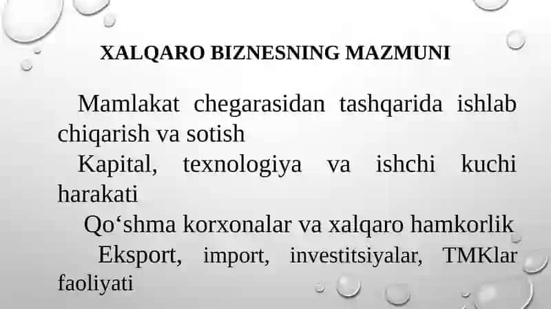Xalqaro biznesning mazmuni va strategiya asoslari 4