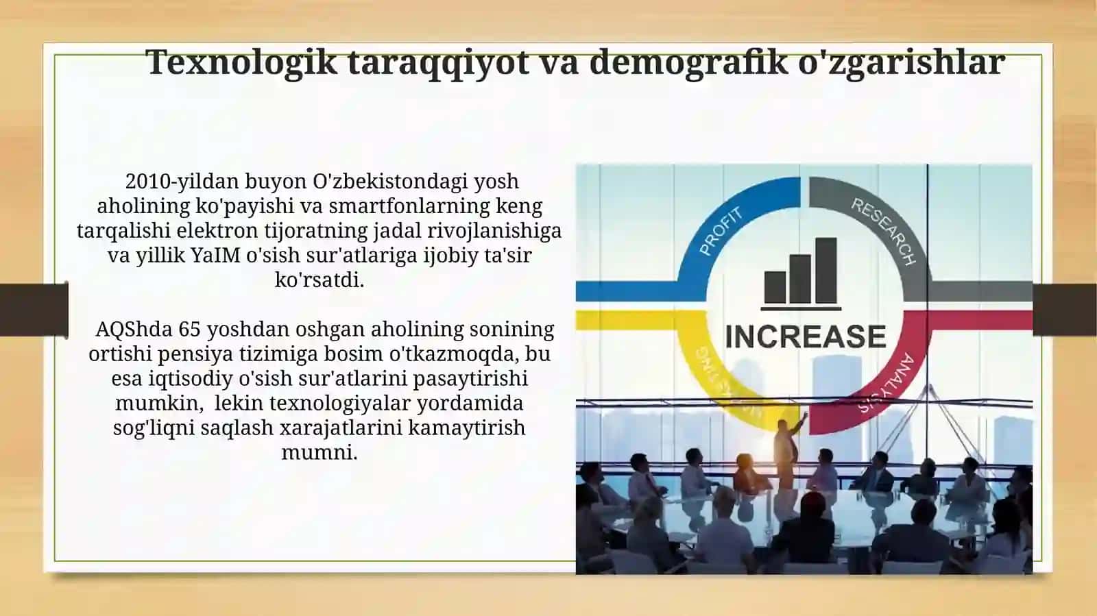 Demografik tuzilmalar o‘zgarishi va uning iqtisodiy o‘sishga ta’siri 4