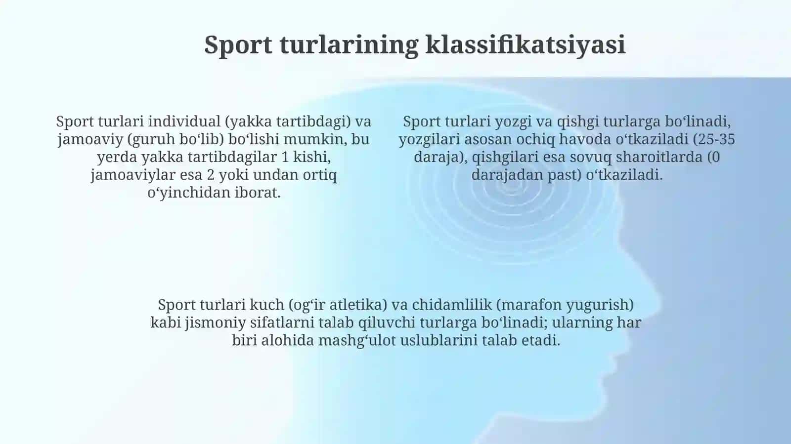 Sport bilan shugʻullanish turi va chastotasi 4