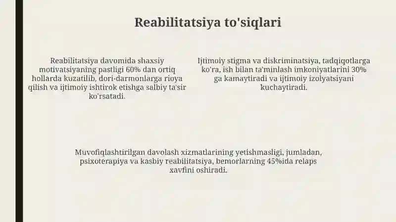 Shizofreniya reabilitatsiya muammolari 4