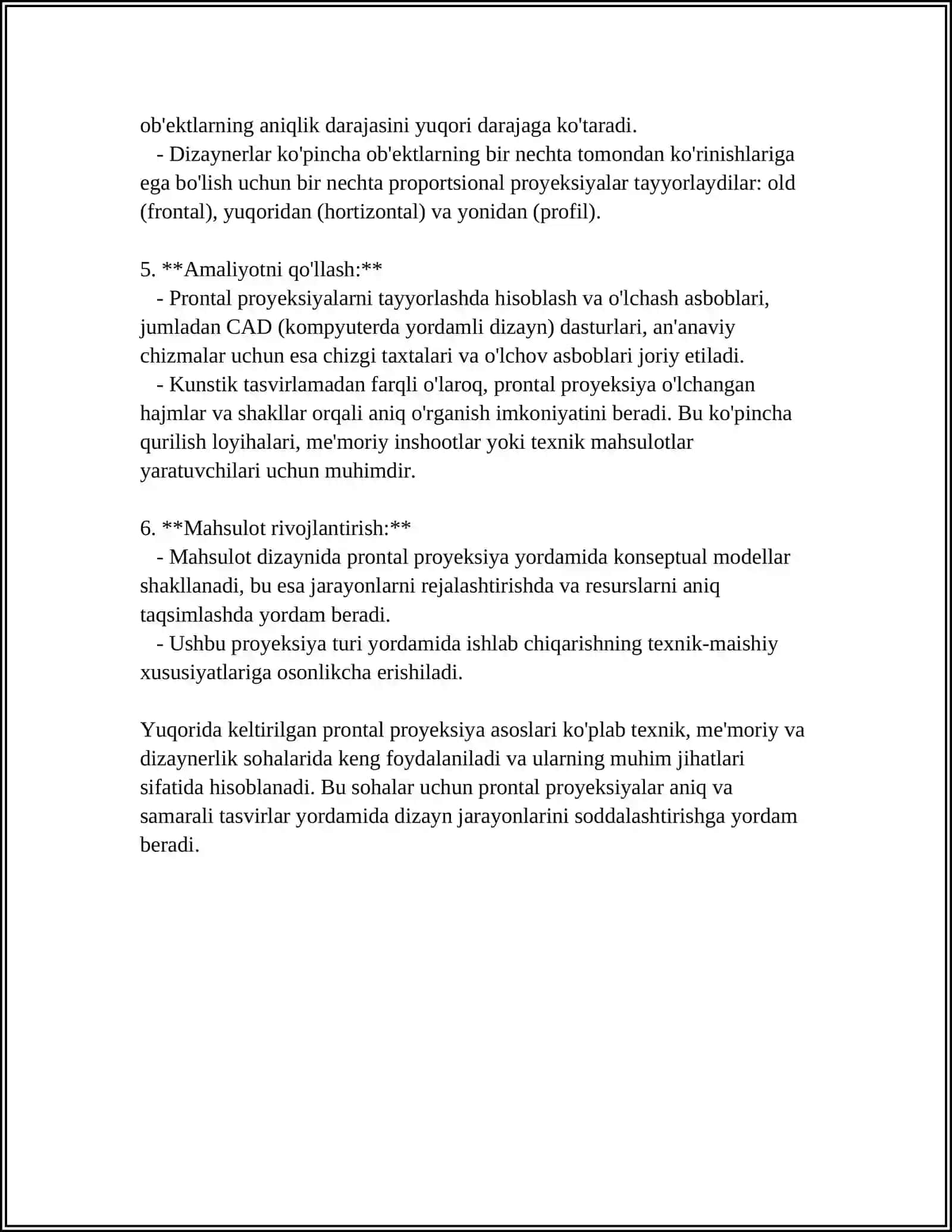 PRONTAL DIAMETRIK VA DIMETRIK PROYEKSIYALAR 4