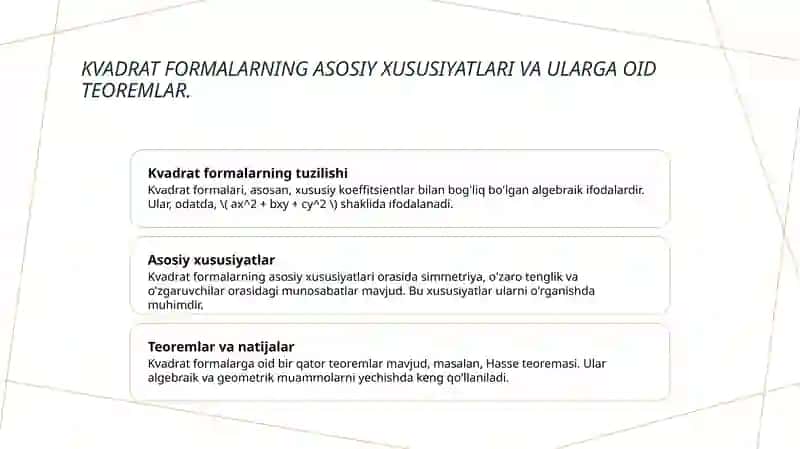 Kvadratik Formalar 4
