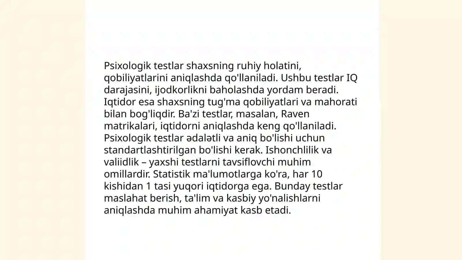 Iqtidor va qobiliyatni baholash usullari 4
