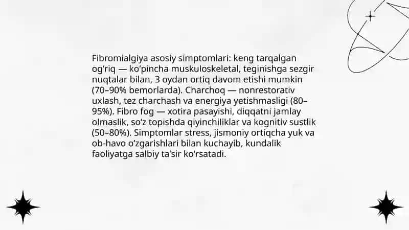 Fibromiyalgiya kasalligi haqida batafsil 4