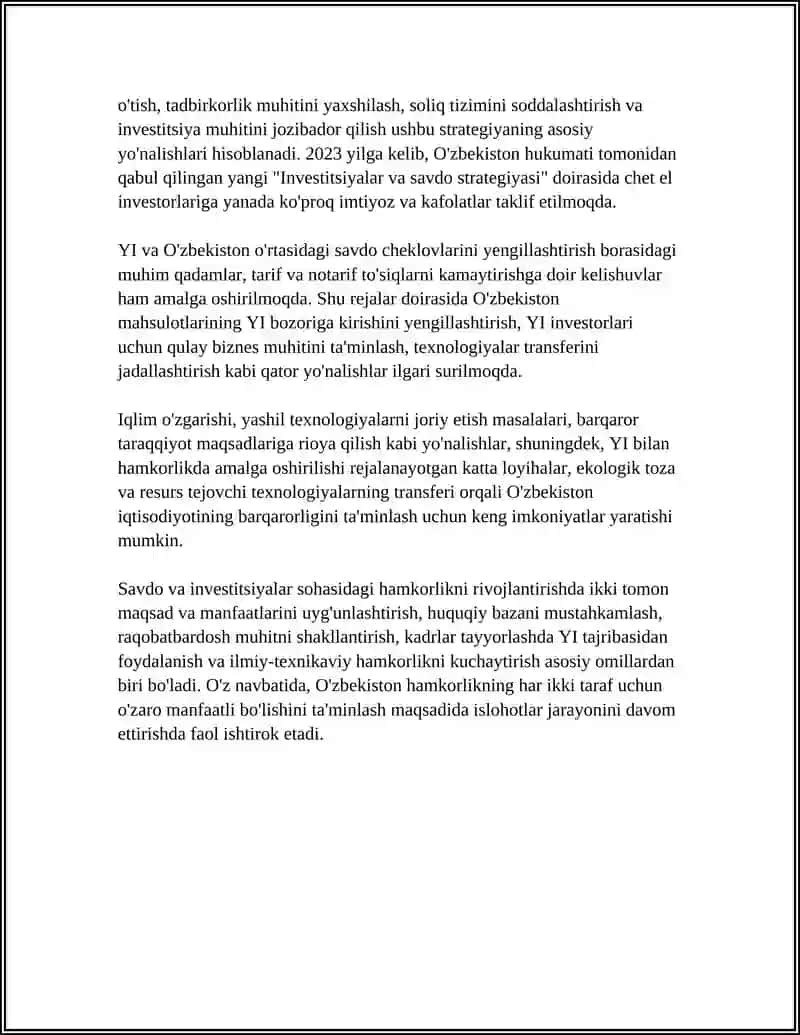 O‘ZBEKISTON VA YEVROPA ITTIFOQI O’RTASIDAGI HAMKORLIK ISTIQBOLLARI 4