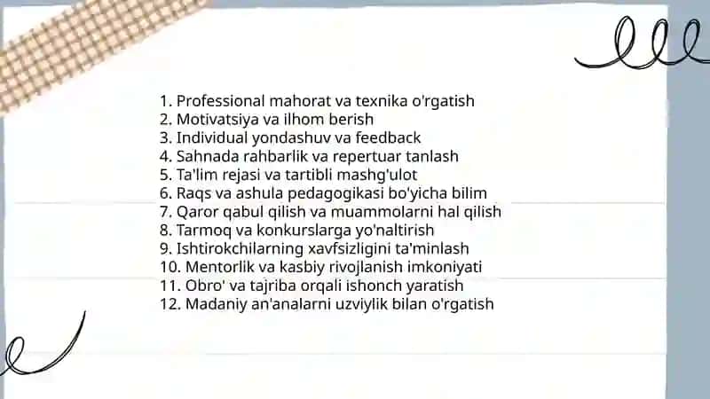 Musiqiy va raqsiy repertuar sifati va xilma-xilligi 4