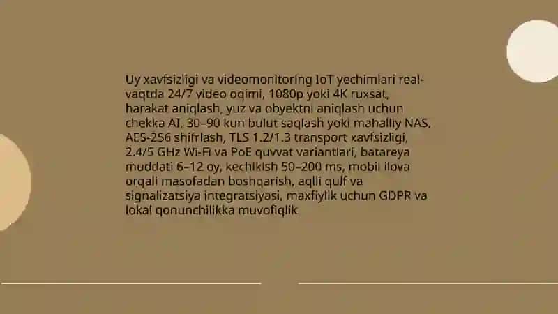 Aqlli qurilmalar va IOT ilovalari (Smart Home,Smart City) 4