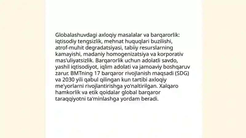 Globalashuv va barqaro taraqiyot falsafasi 4